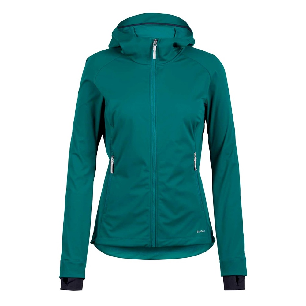 SUGOI Women's Teal Hooded Softshell Jacket